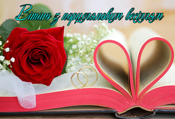 Привітання на Порцелянове весілля - 20 років в Прозі