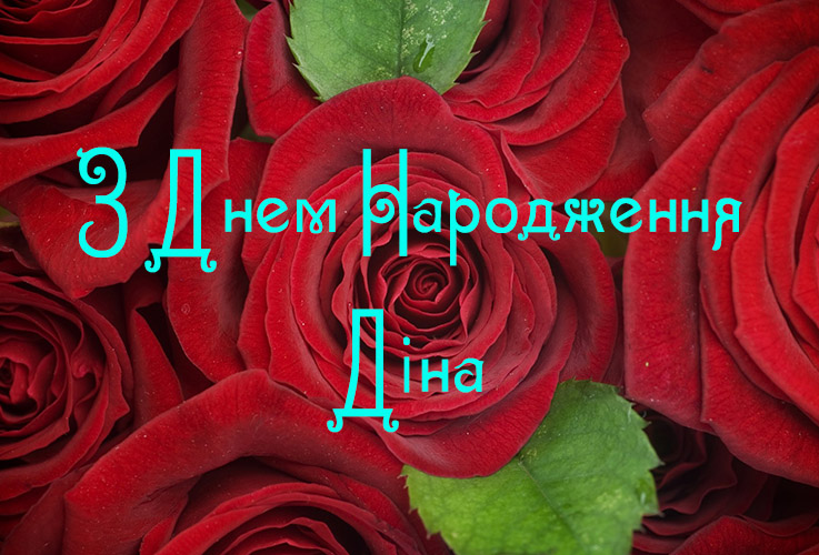 Привітання Діні
