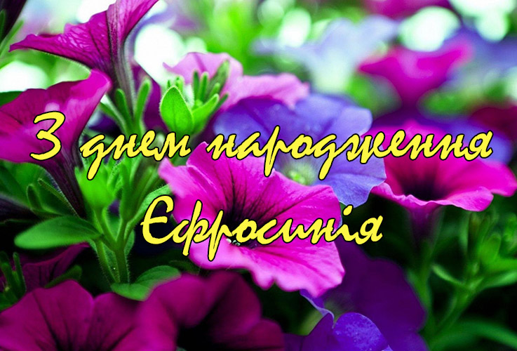 Привітання Єфросинії